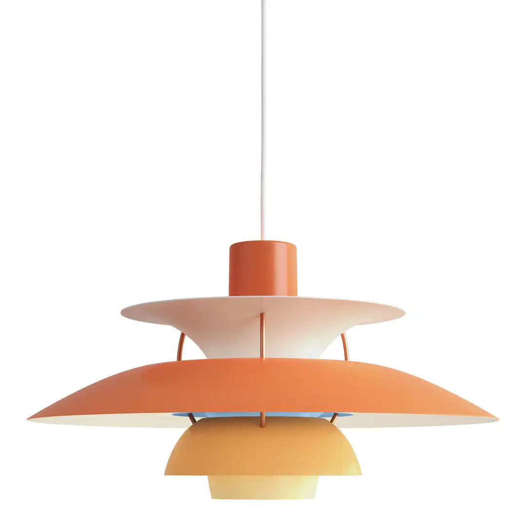 Luksusowa Okrągła Lampa Sufitowa - AeroLux-Pomarańczowy-30 cm-Trend Polska