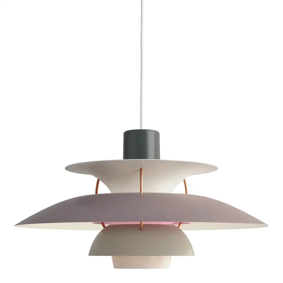 Luksusowa Okrągła Lampa Sufitowa - AeroLux-Szary-30 cm-Trend Polska