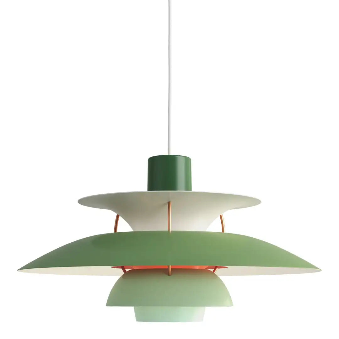 Luksusowa Okrągła Lampa Sufitowa - AeroLux-Zielony-30 cm-Trend Polska