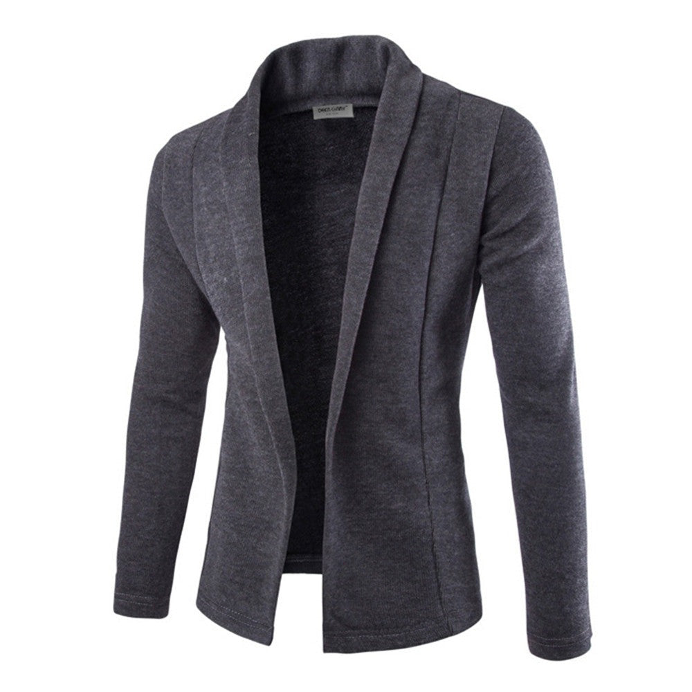 Luksusowa slim-fit stretch marynarka męska - Dominic-Czarny-XS-Trend Polska