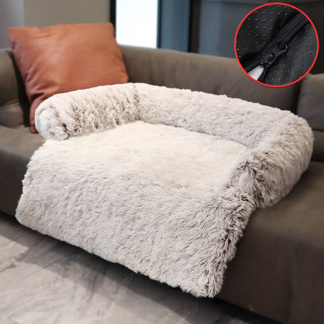 Luksusowa sofa dla psa - PawLounge-Beżowy-S (90x75x15 cm)-Nie można prać-Trend Polska