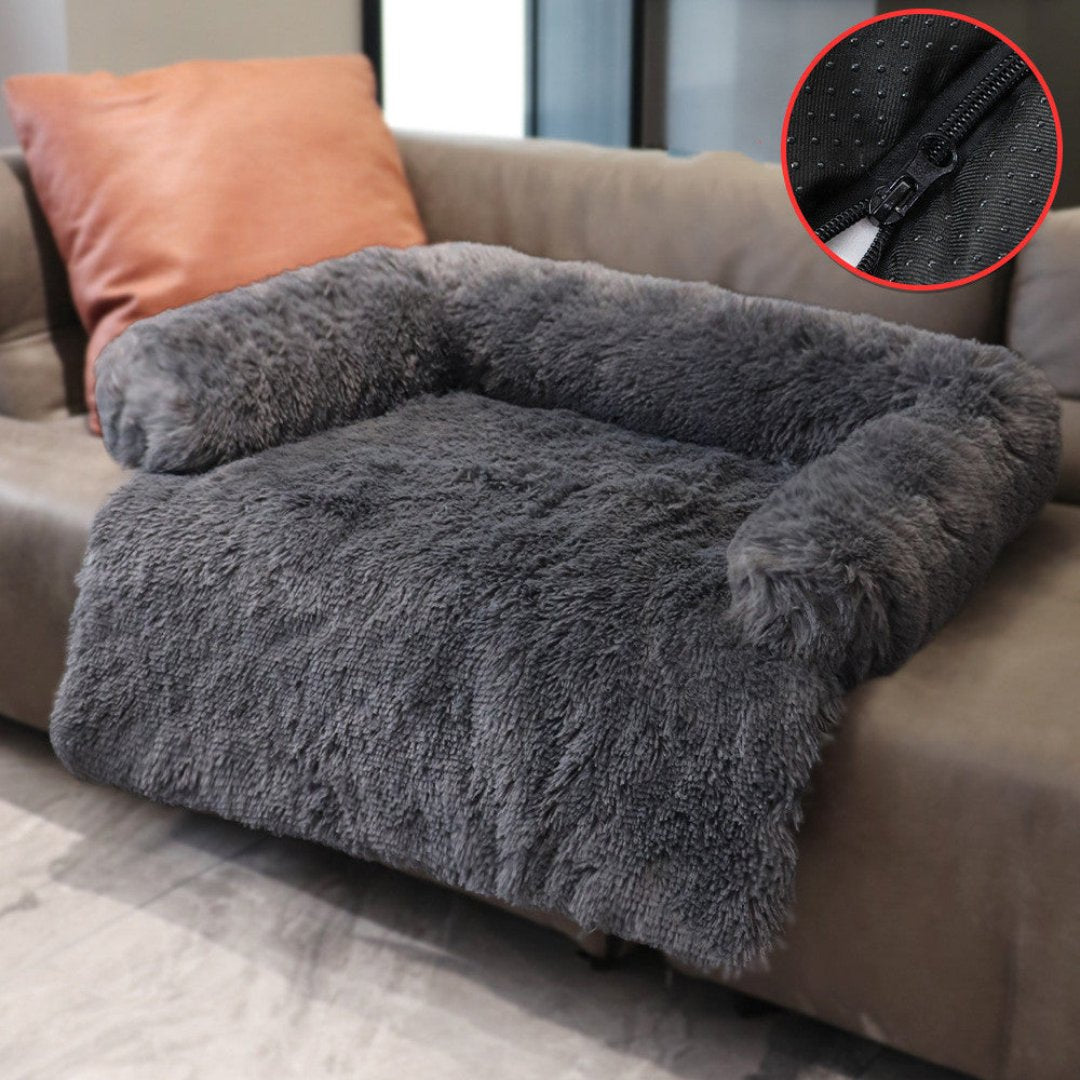 Luksusowa sofa dla psa - PawLounge-ciemnoszary-S (90x75x15 cm)-Nie można prać-Trend Polska