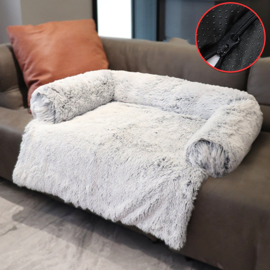 Luksusowa sofa dla psa - PawLounge-Szary-S (90x75x15 cm)-Nie można prać-Trend Polska