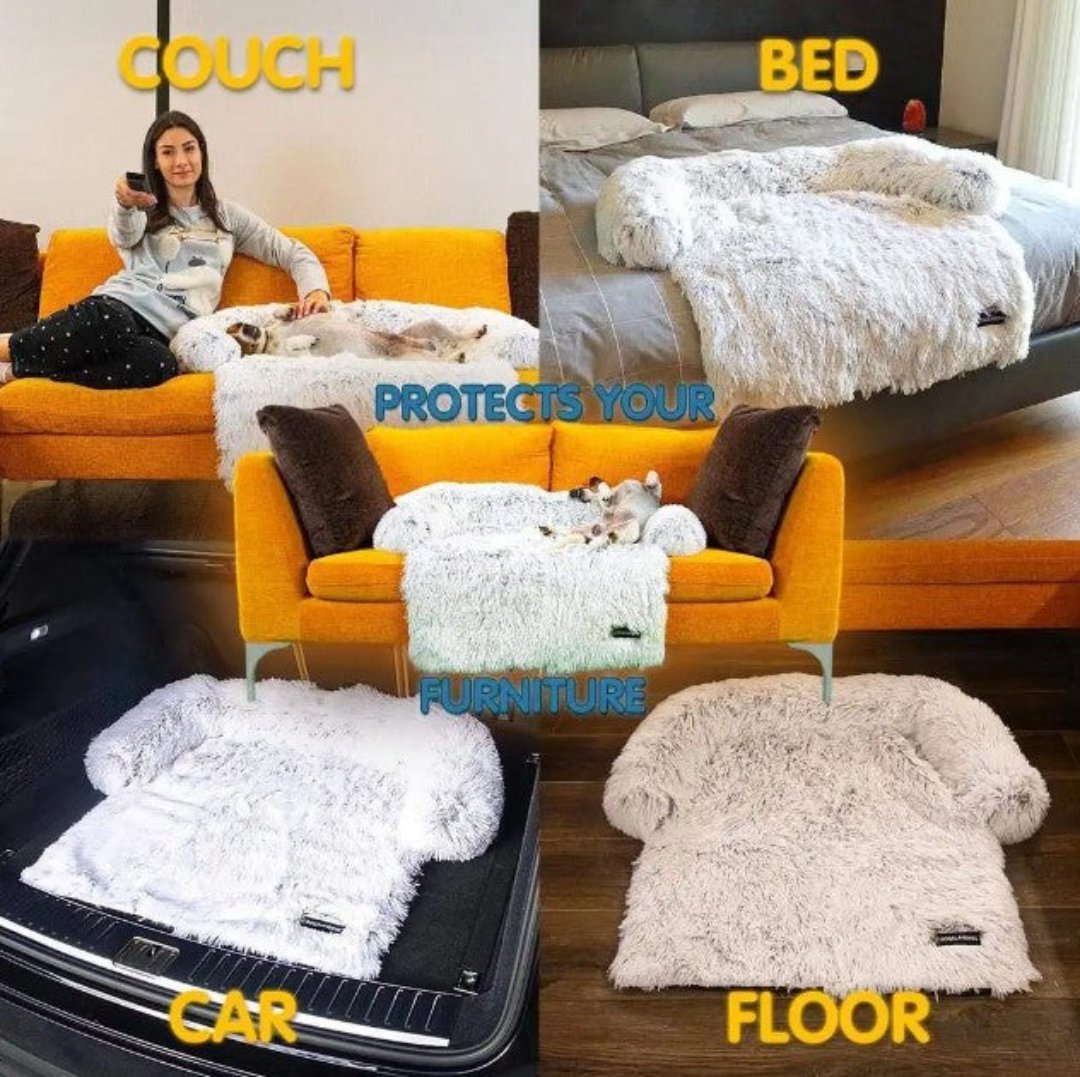 Luksusowa sofa dla psa - PawLounge-Szary-S (90x75x15 cm)-Nie można prać-Trend Polska