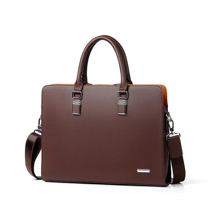 Luksusowa torba na laptopa dla mężczyzn – Portaro-Brązowy-35.56 cm-Trend Polska