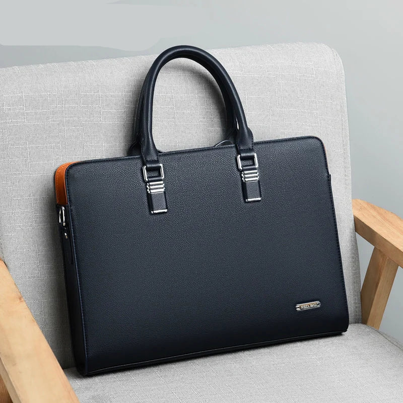 Luksusowa torba na laptopa dla mężczyzn – Portaro-Niebieski-35.56 cm-Trend Polska