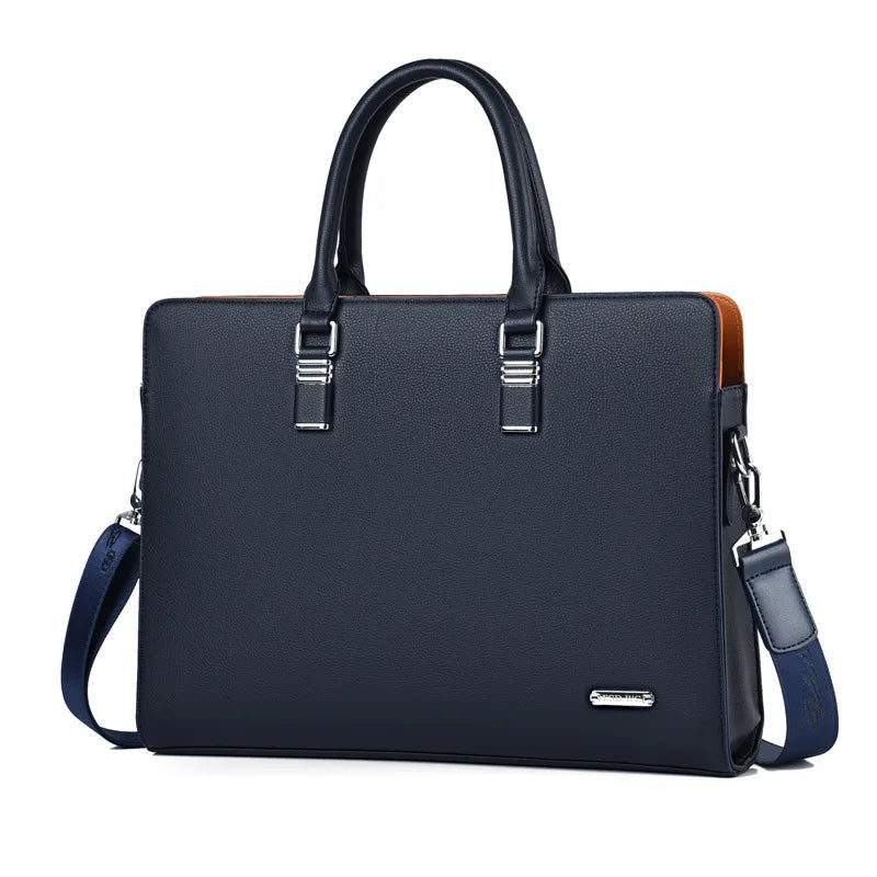 Luksusowa torba na laptopa dla mężczyzn – Portaro-Niebieski-35.56 cm-Trend Polska