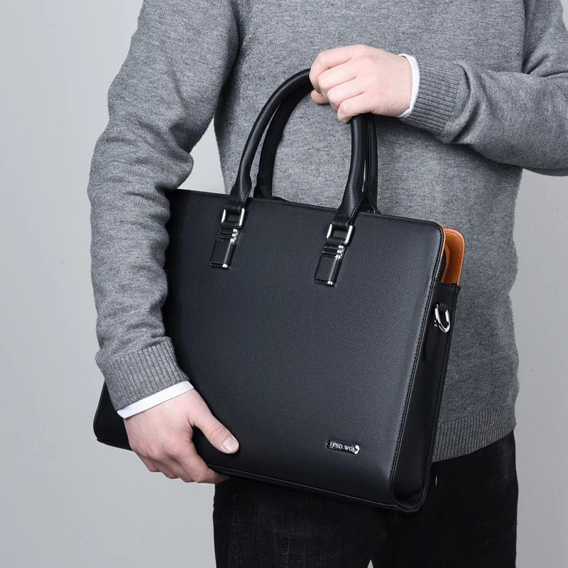 Luksusowa torba na laptopa dla mężczyzn – Portaro-Niebieski-35.56 cm-Trend Polska