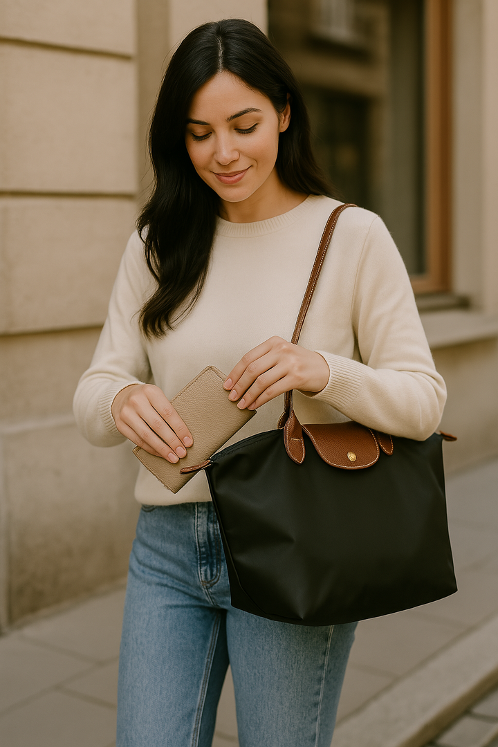 Luksusowa torebka damska Celeste – stylowa, wszechstronna i elegancka na co dzień, do biznesu i na wydarzenia-Czarny-S (30 x 23 x 12 cm)-Trend Polska