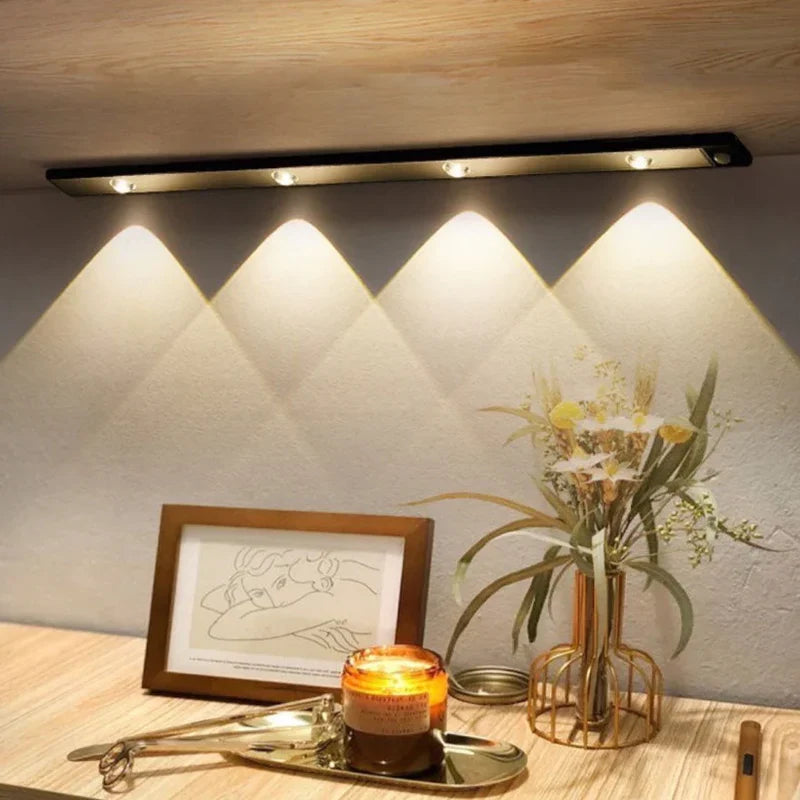 Luksusowe Bezprzewodowe Oświetlenie LED do Szafy - LumiLux-30 cm-Czarny-Trend Polska