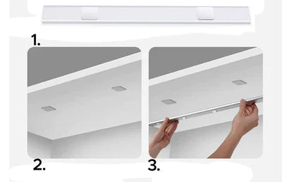 Luksusowe Bezprzewodowe Oświetlenie LED do Szafy - LumiLux-30 cm-Czarny-Trend Polska