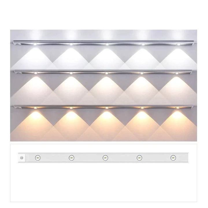 Luksusowe Bezprzewodowe Oświetlenie LED do Szafy - LumiLux-30 cm-Czarny-Trend Polska