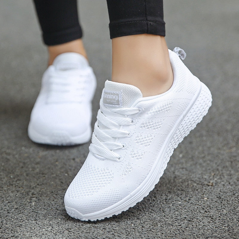 Luksusowe casualowe buty dla kobiet - Serena-Biały-35-Trend Polska