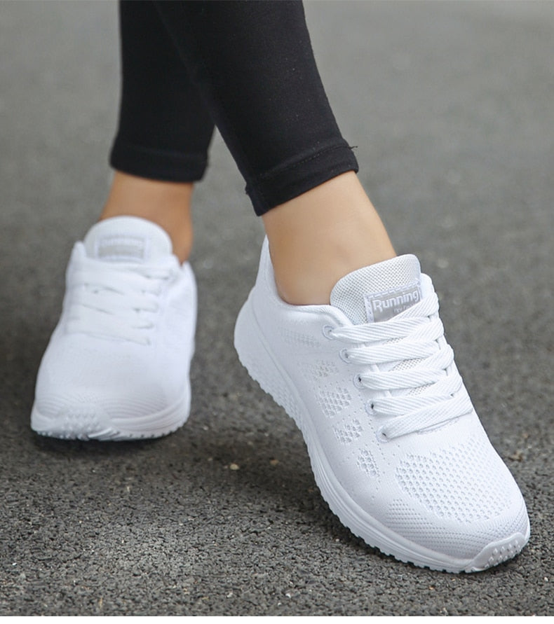 Luksusowe casualowe buty dla kobiet - Serena-Biały-35-Trend Polska
