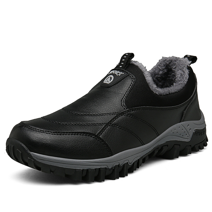 Luksusowe ergonomiczne męskie mokasyny - Elias Comfort Fit-Czarna podszewka-37-Trend Polska