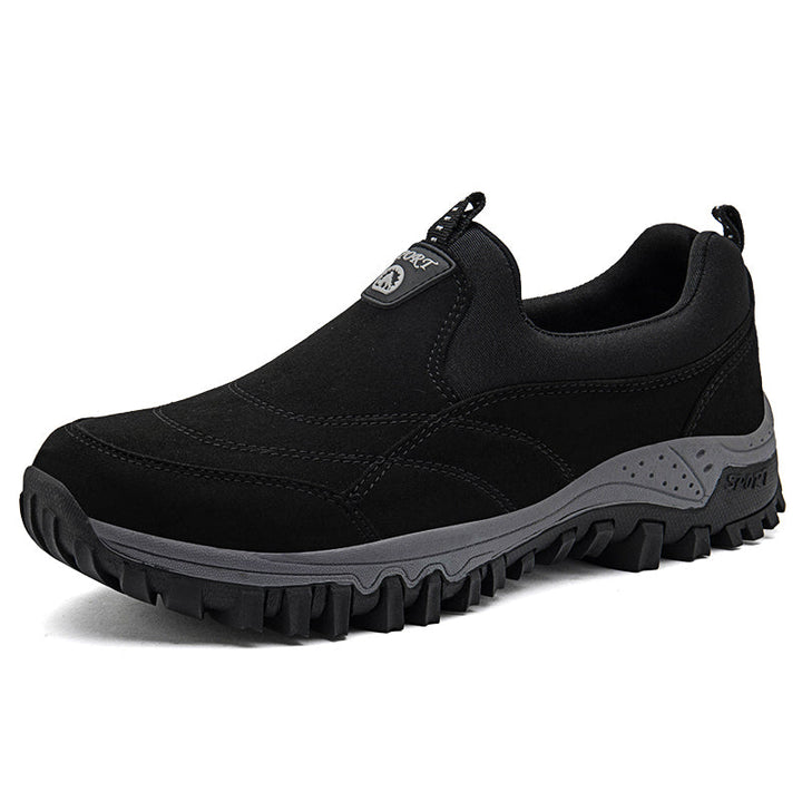 Luksusowe ergonomiczne męskie mokasyny - Elias Comfort Fit-Czarny-37-Trend Polska