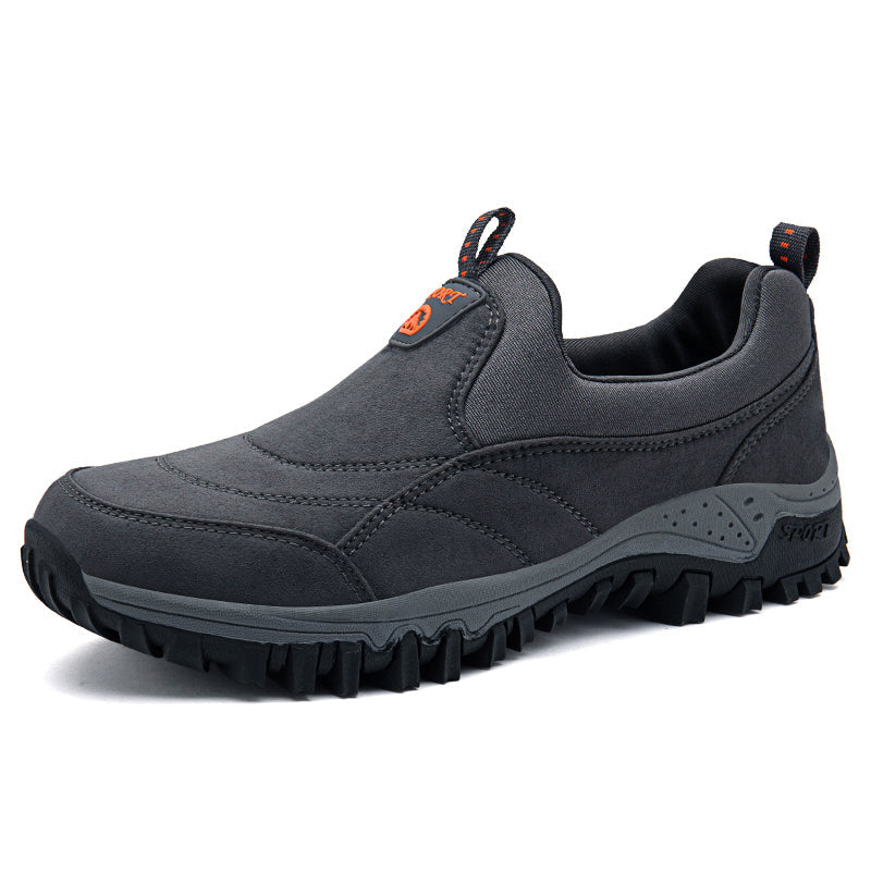 Luksusowe ergonomiczne męskie mokasyny - Elias Comfort Fit-Szary-37-Trend Polska