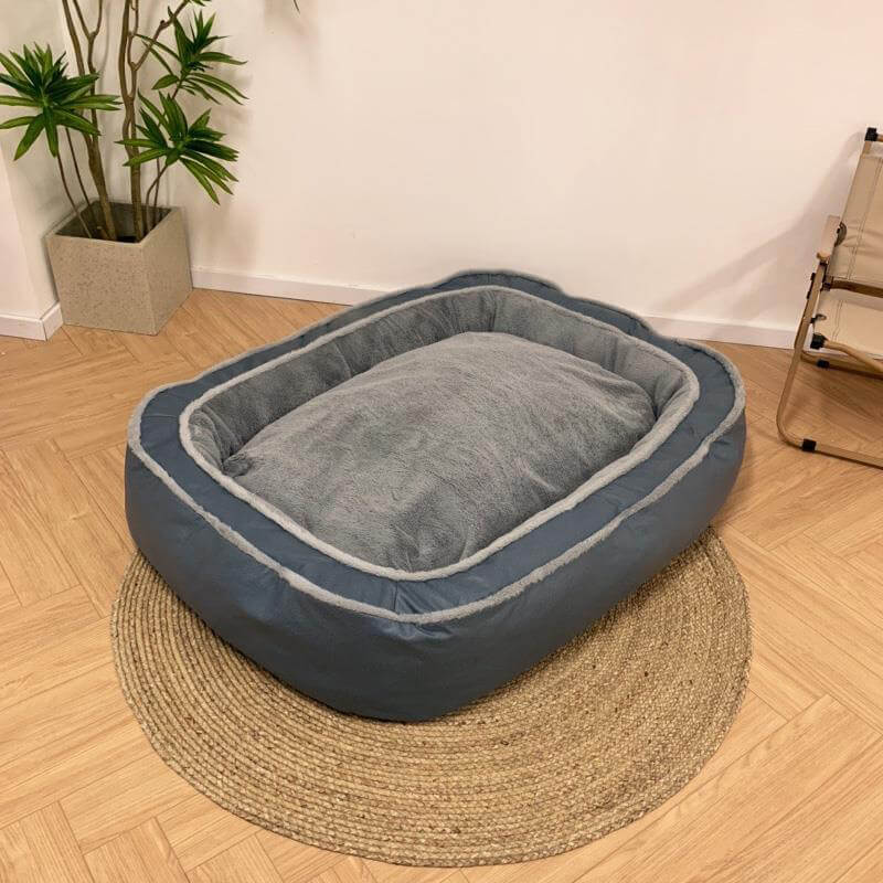 Luksusowe łóżko dla psa z zdejmowanym pokrowcem - CozyPaw™-ciemnoniebieski-S-Trend Polska
