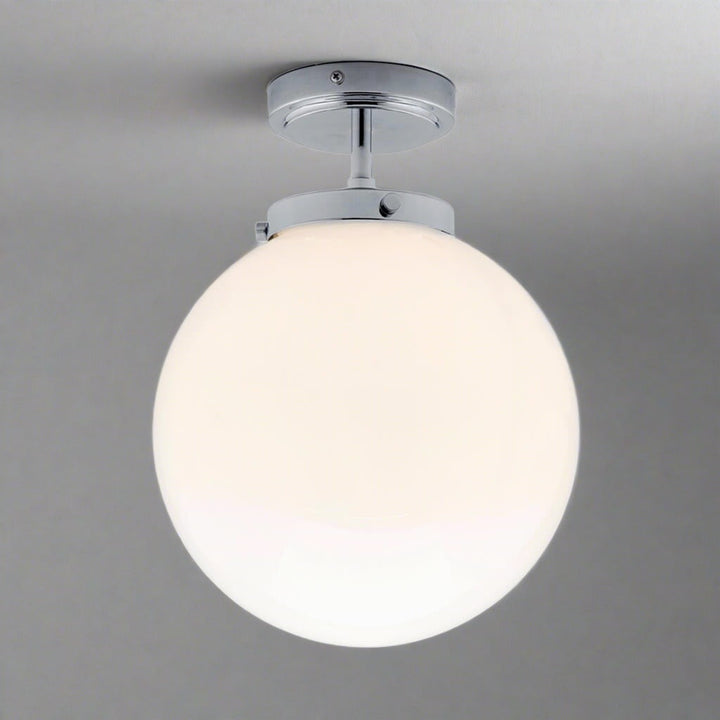 Luksusowe Okrągłe Oświetlenie Sufitowe - LumiSphere-Chrom-Trend Polska