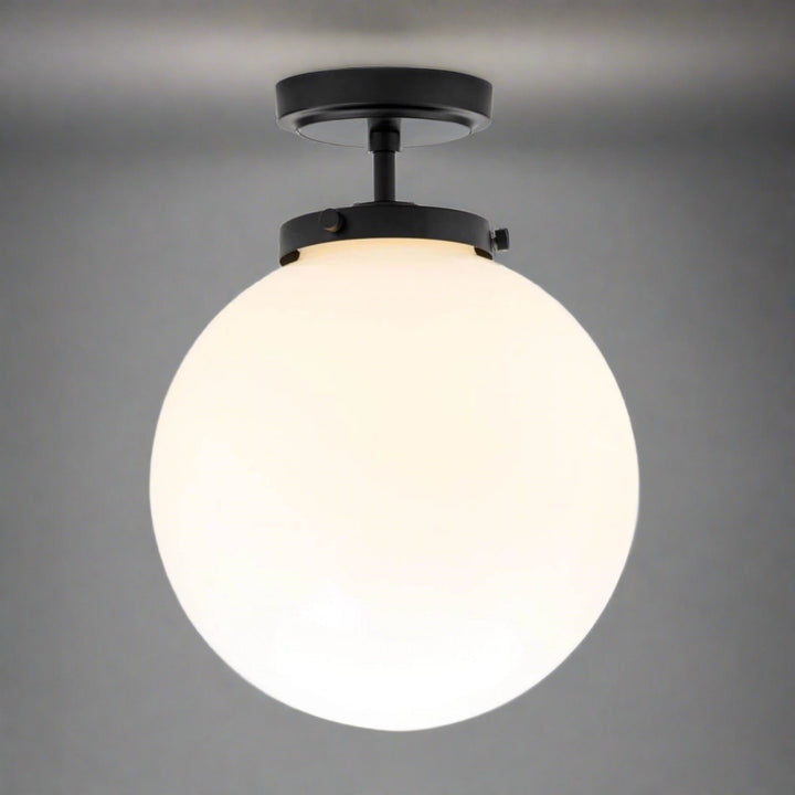 Luksusowe Okrągłe Oświetlenie Sufitowe - LumiSphere-Czarny-Trend Polska