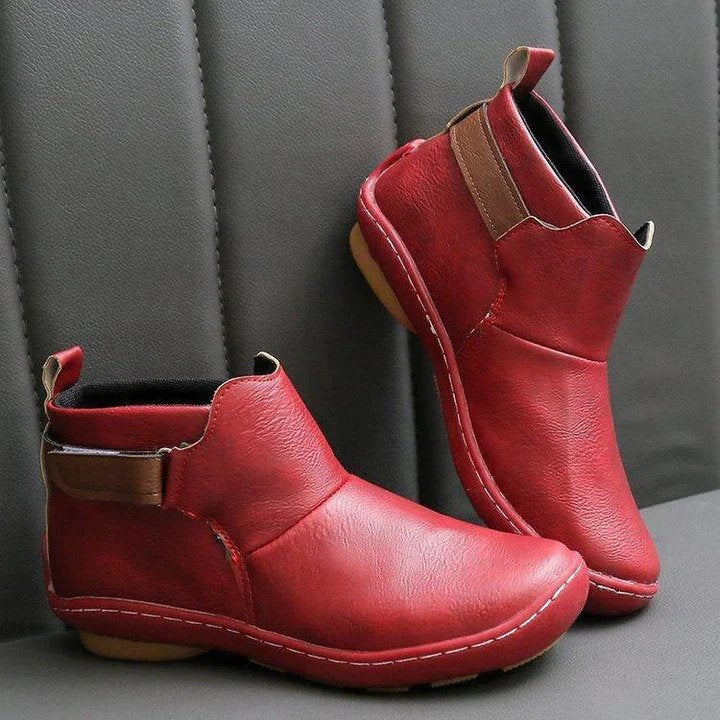 Luksusowe ortopedyczne buty damskie - Liana-Czerwony-35-Trend Polska