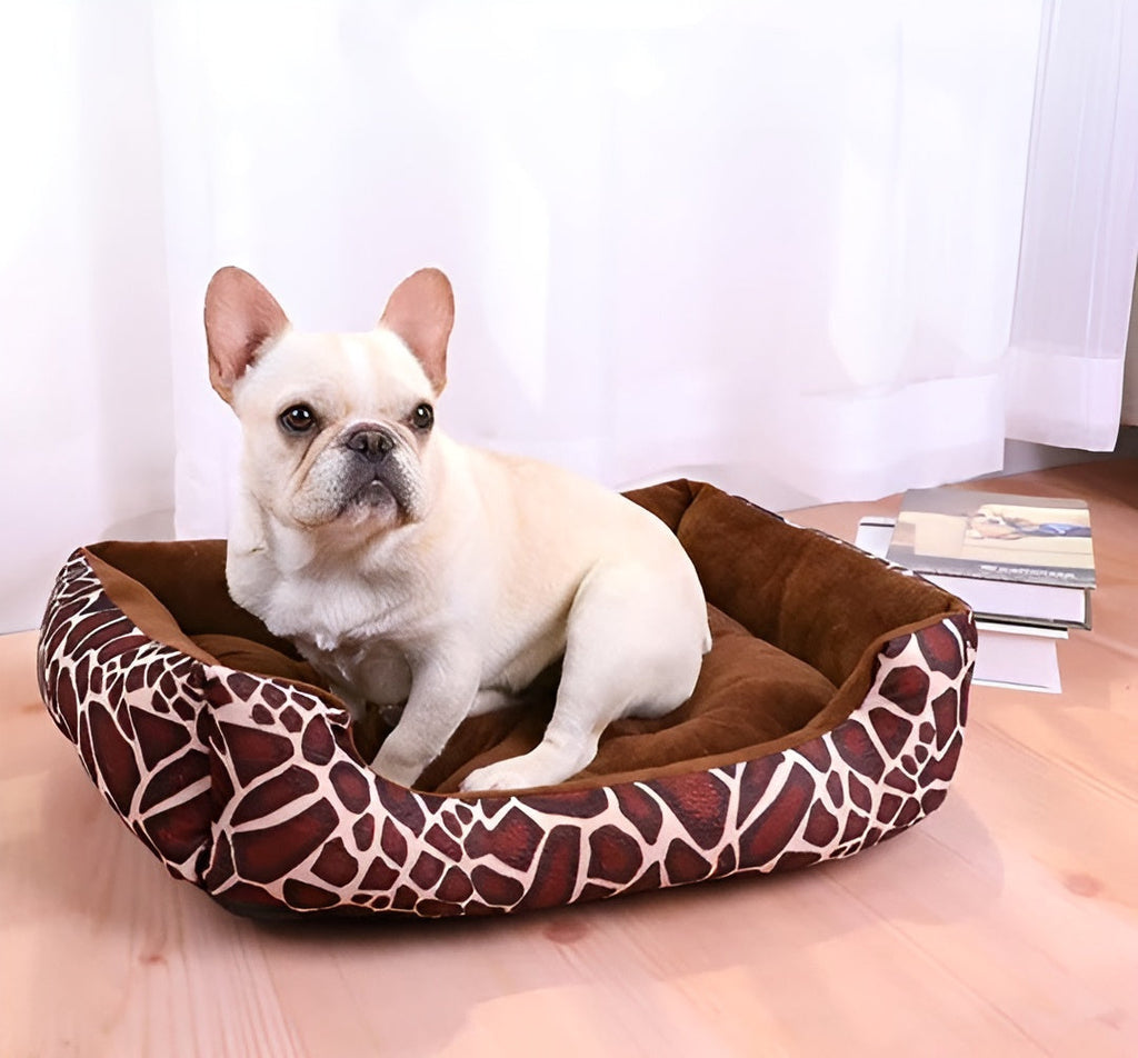Luksusowe ortopedyczne łóżko dla zwierząt PlushNest-Czerwony-XS(40cm X 30cm)-Trend Polska