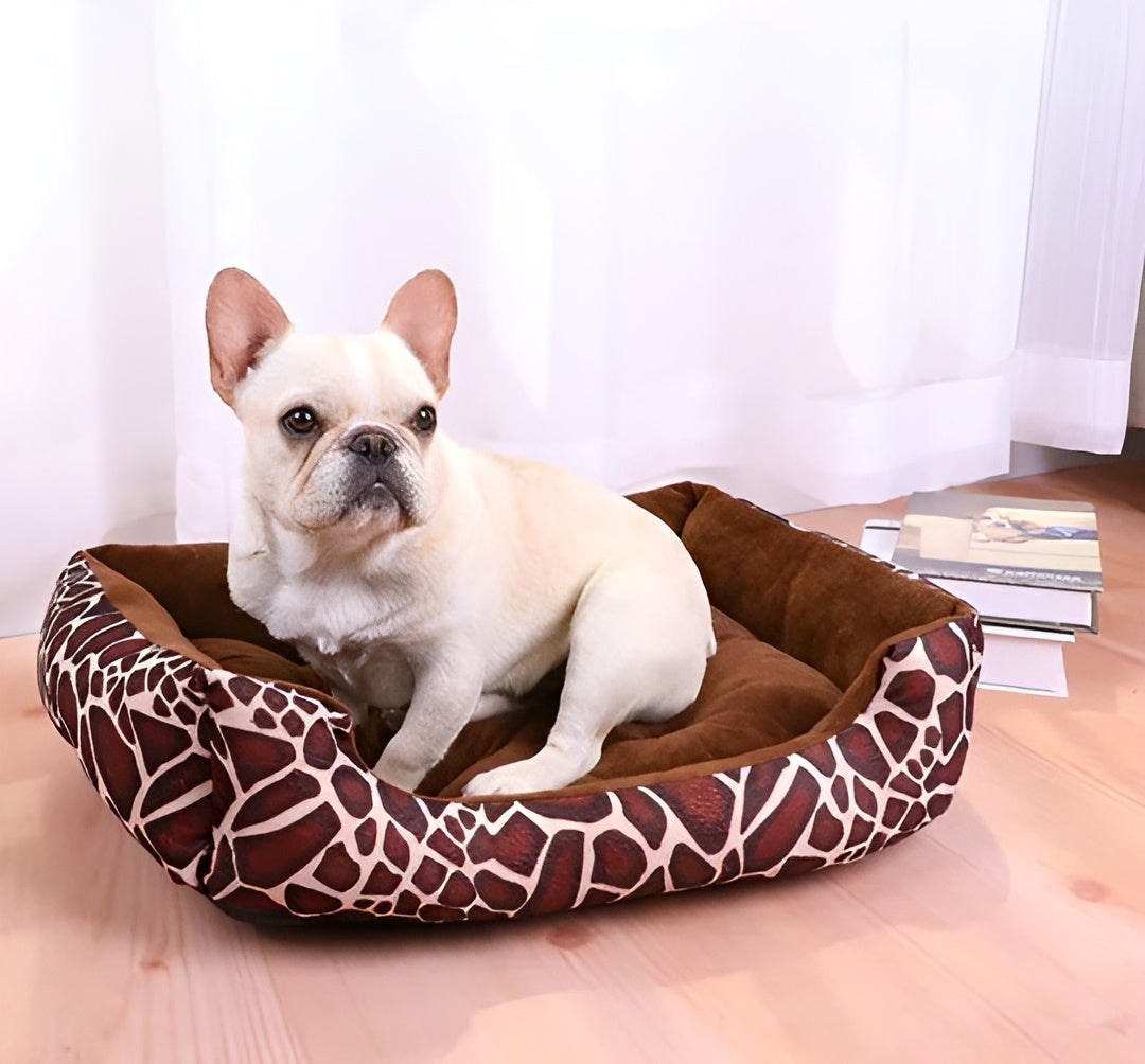 Luksusowe ortopedyczne łóżko dla zwierząt PlushNest-Czerwony-XS(40cm X 30cm)-Trend Polska