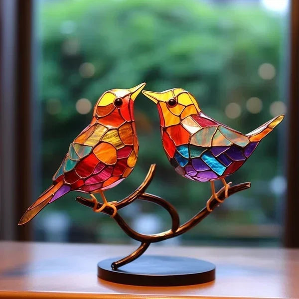 Luksusowe ptasie figurki ze kolorowego szkła - EleganBird-2 Ptaki-Trend Polska