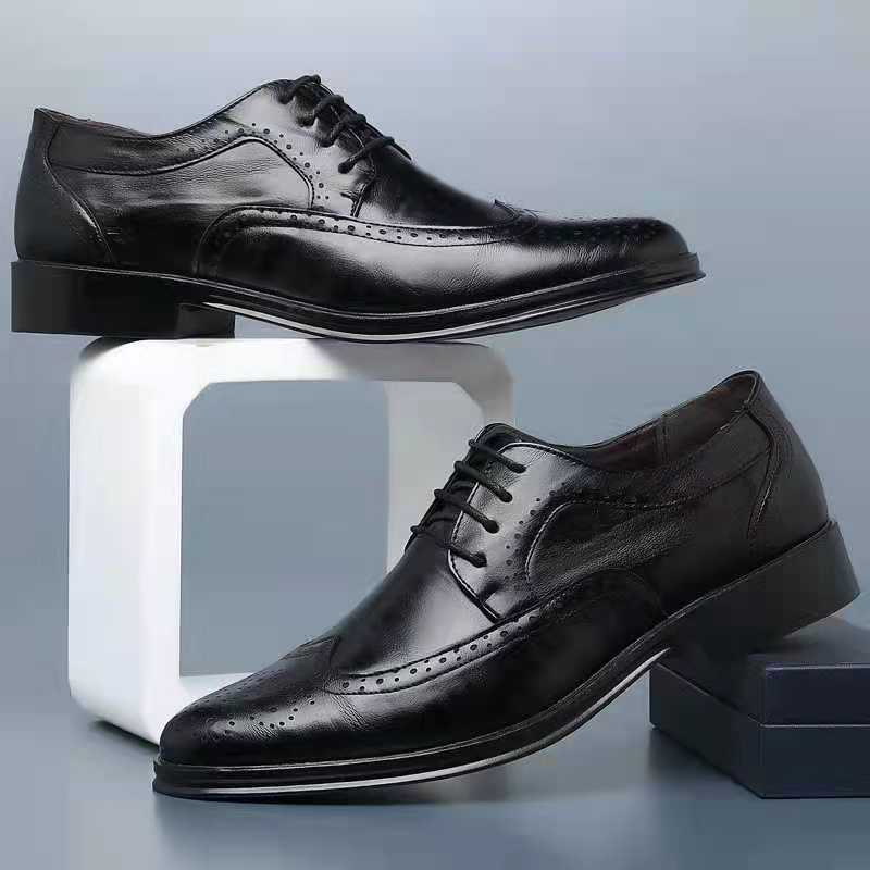 Luksusowe skórzane buty dla mężczyzn - Noah-Czarny-40-Trend Polska