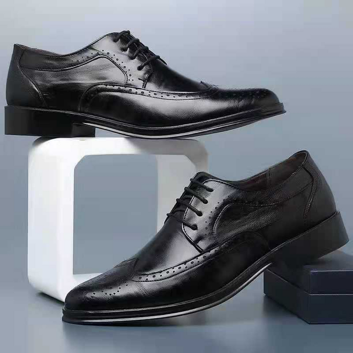 Luksusowe skórzane buty dla mężczyzn - Noah-Czarny-40-Trend Polska