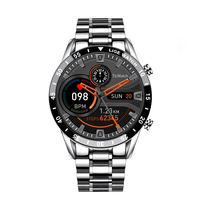 Luksusowy Męski Smartwatch – Axel-Srebro 40 mm-Trend Polska