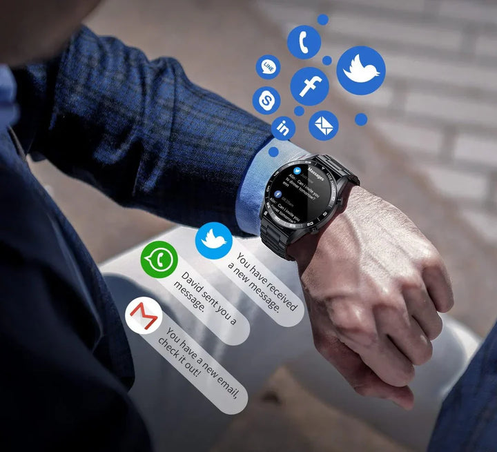 Luksusowy Męski Smartwatch – Axel-Czarny 40 mm-Trend Polska