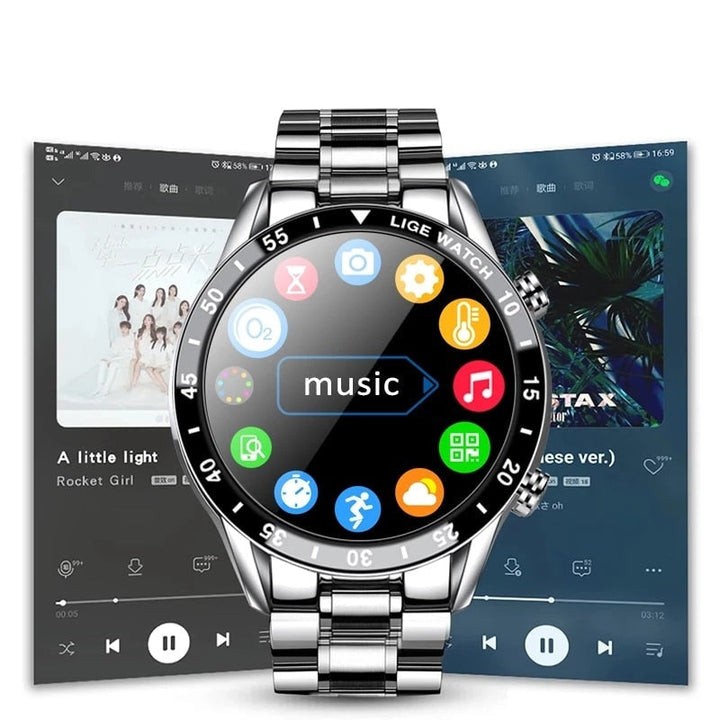Luksusowy Męski Smartwatch – Axel-Czarny 40 mm-Trend Polska