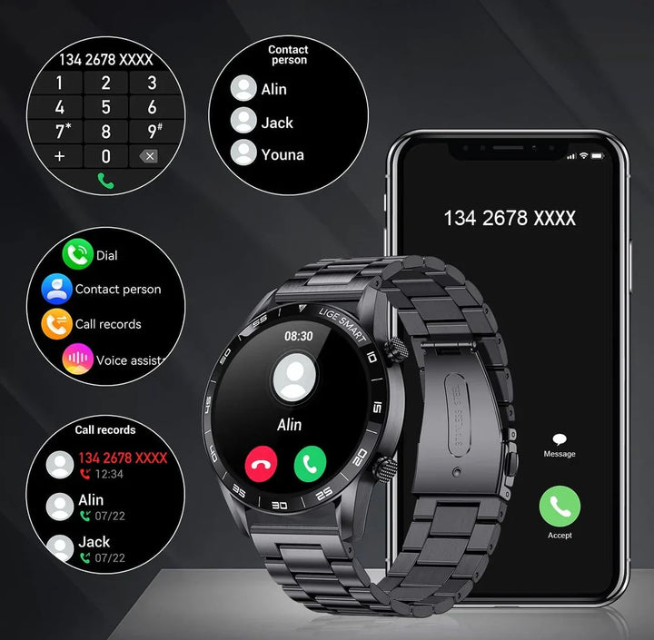 Luksusowy Męski Smartwatch – Axel-Czarny 40 mm-Trend Polska