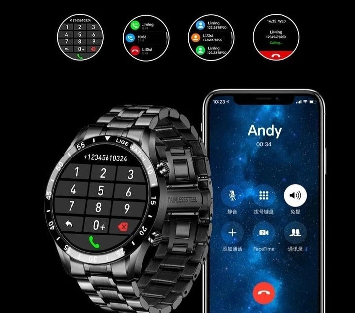 Luksusowy Męski Smartwatch – Axel-Czarny 40 mm-Trend Polska