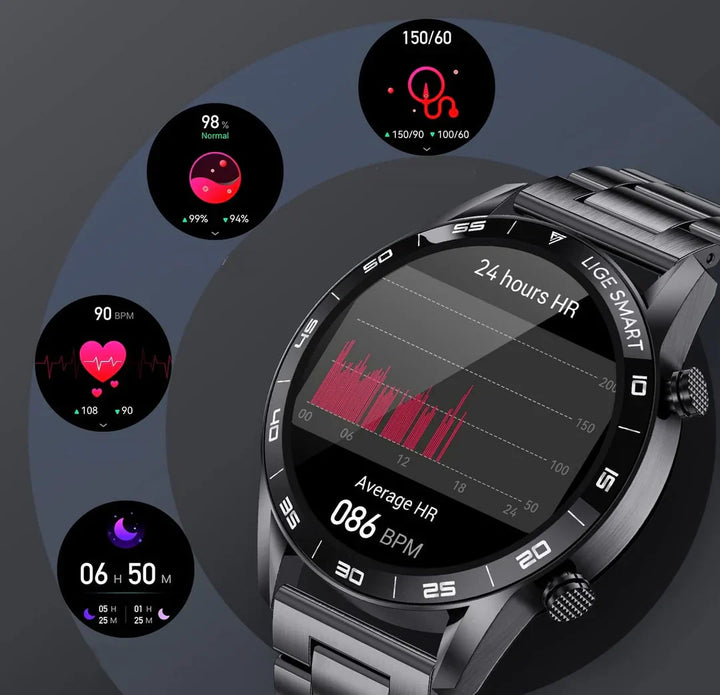 Luksusowy Męski Smartwatch – Axel-Czarny 40 mm-Trend Polska