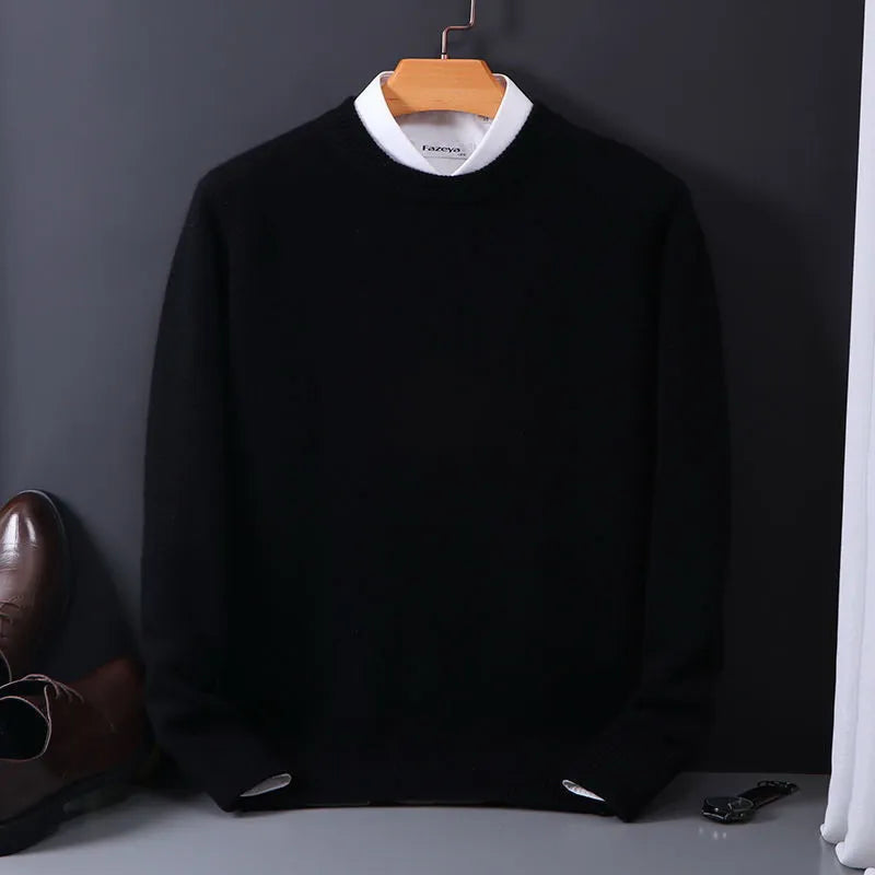 Luksusowy sweter kaszmirowy - Tobias-Czarny-XS-Trend Polska