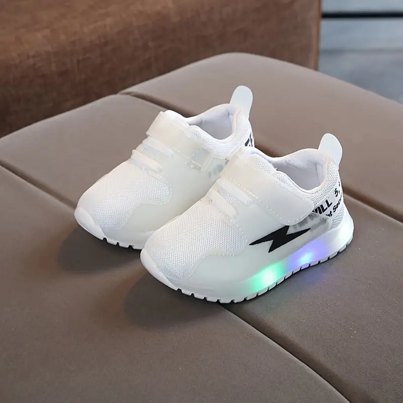 LumoStep – Dziecięce buty LED z podeszwą antypoślizgową-Biały-21 (13.5cm)-Trend Polska