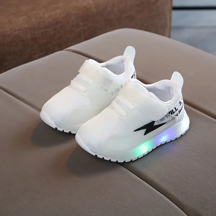 LumoStep – Dziecięce buty LED z podeszwą antypoślizgową-Biały-21 (13.5cm)-Trend Polska