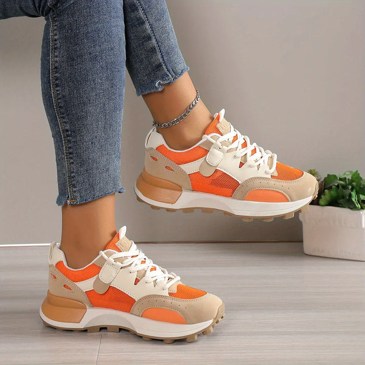 Luna Ademend Sport Trainers | Wygodny i Antypoślizgowy Projekt-36-Pomarańczowy Czerwony-Trend Polska