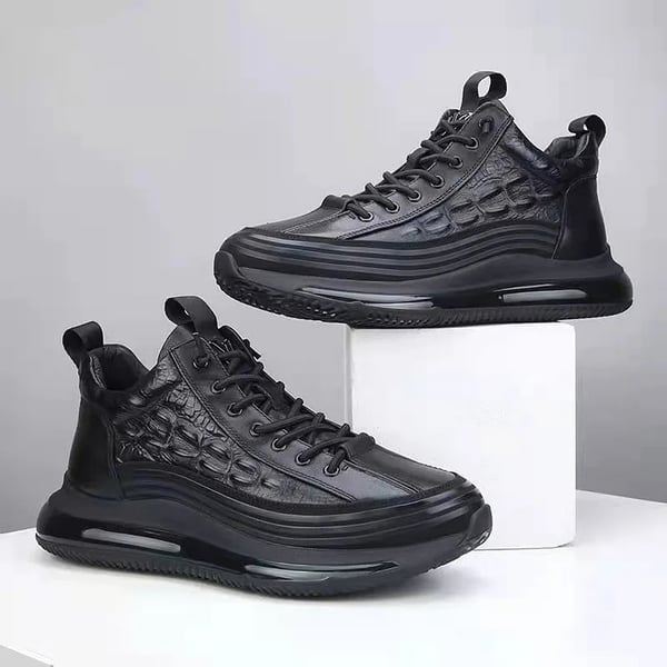 Luxe Air Cushion Męskie Sneakers - Mason-39-Czarny-Trend Polska