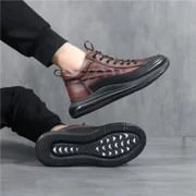 Luxe Air Cushion Męskie Sneakers - Mason-39-Brązowy-Trend Polska