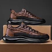 Luxe Air Cushion Męskie Sneakers - Mason-39-Brązowy-Trend Polska