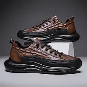 Luxe Air Cushion Męskie Sneakers - Mason-39-Brązowy-Trend Polska