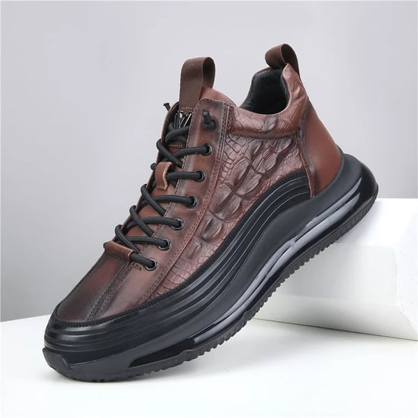 Luxe Air Cushion Męskie Sneakers - Mason-39-Brązowy-Trend Polska