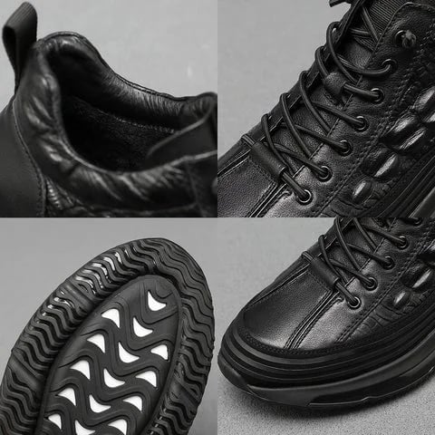 Luxe Air Cushion Męskie Sneakers - Mason-39-Brązowy-Trend Polska