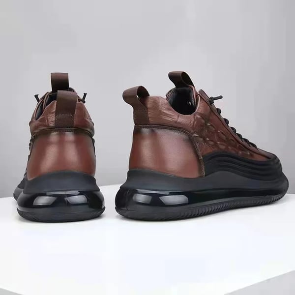 Luxe Air Cushion Męskie Sneakers - Mason-39-Brązowy-Trend Polska