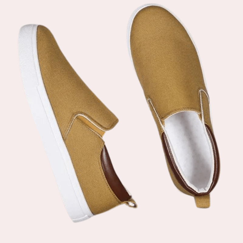 Luzne męskie buty typu Slip-On – Hugo-Khaki-39-Trend Polska