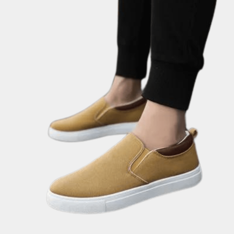 Luzne męskie buty typu Slip-On – Hugo-Khaki-39-Trend Polska