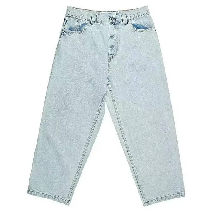 Luźny krój jeansów - Titan Jeans-Jasnoniebieski-S-Trend Polska